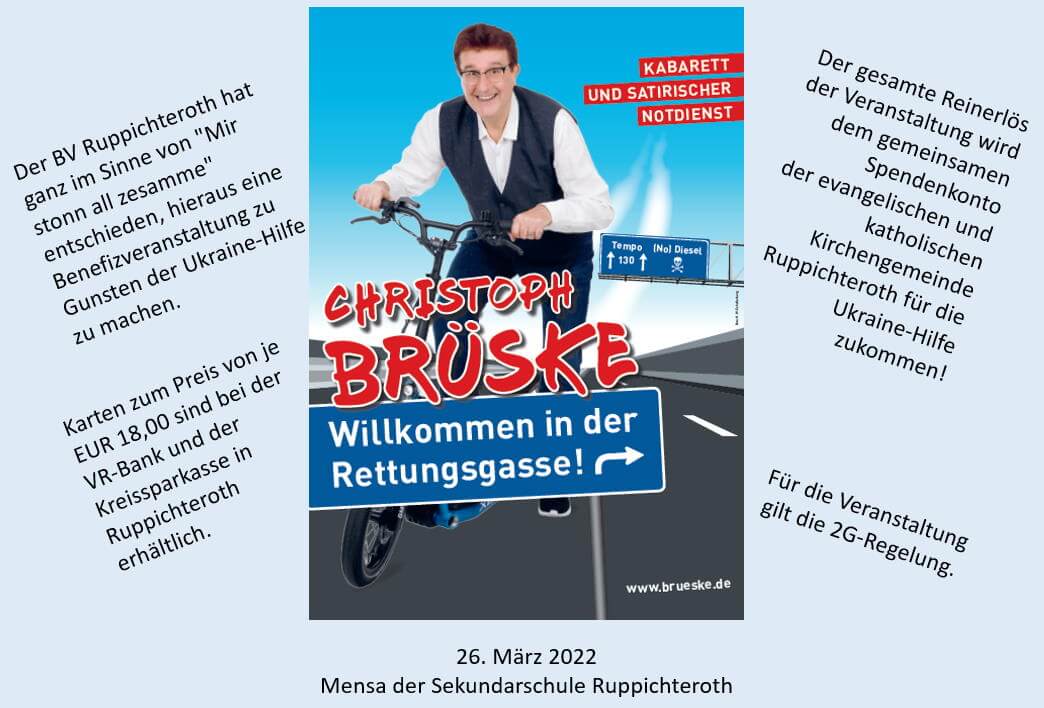 BVR Benefizveranstaltung mit Christoph Brüske
